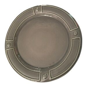 NEW Juliska Berry & Thread Grey French Panel Dinner Plate